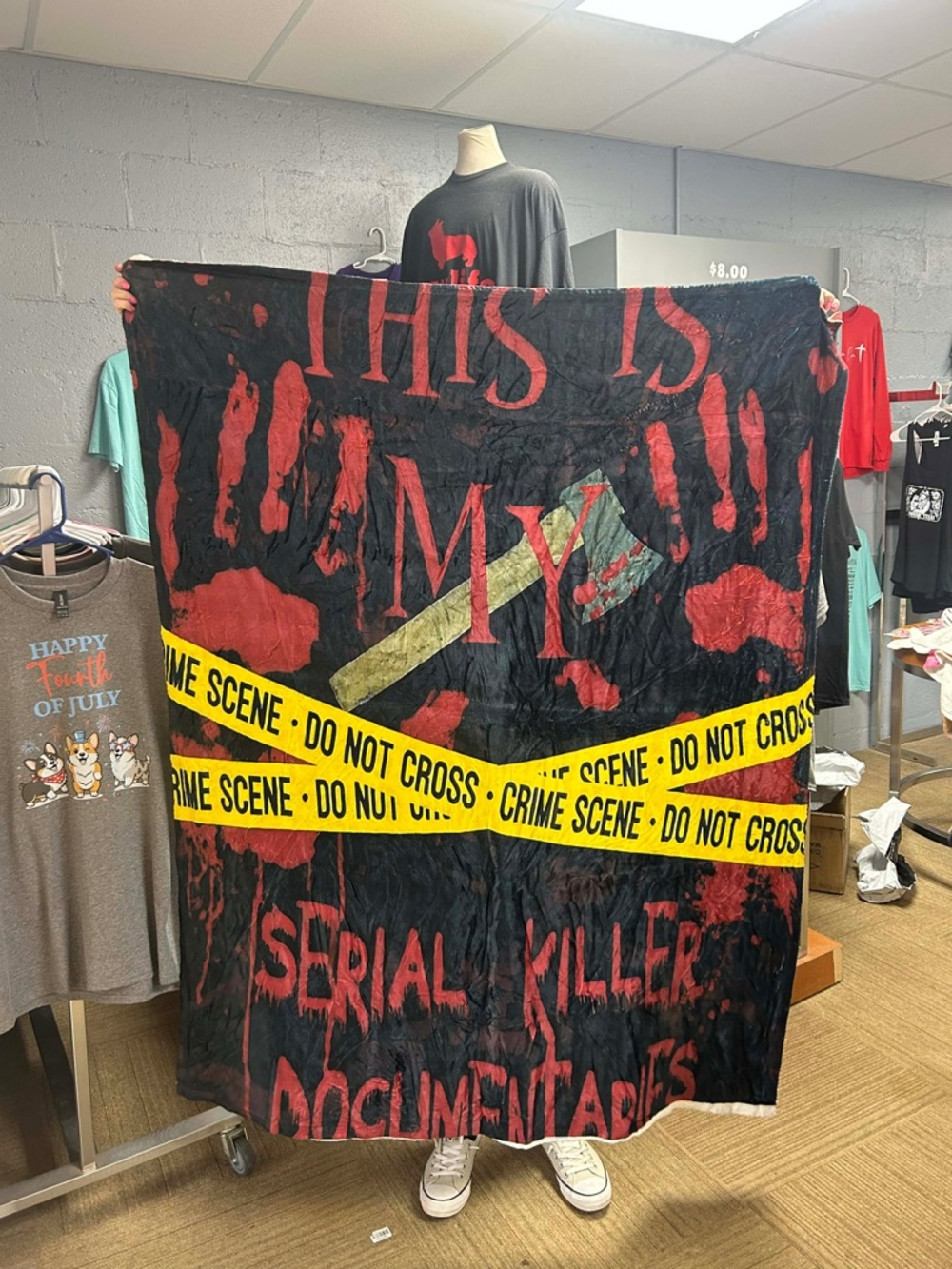 Throw Blanket  50“ x 60” true crime